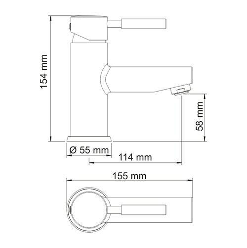 Смеситель для раковины WasserKRAFT Main 4103 хром