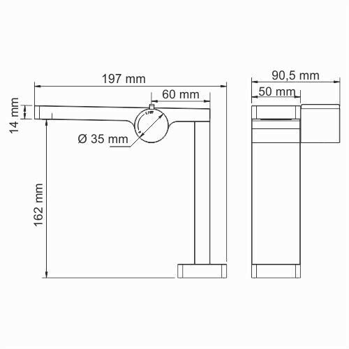 Смеситель для раковины WasserKRAFT Alme 1510 хром