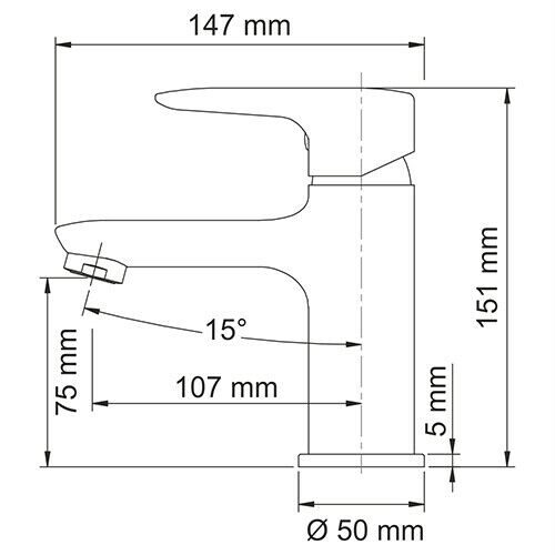 Смеситель для раковины WasserKRAFT Vils 5603 хром