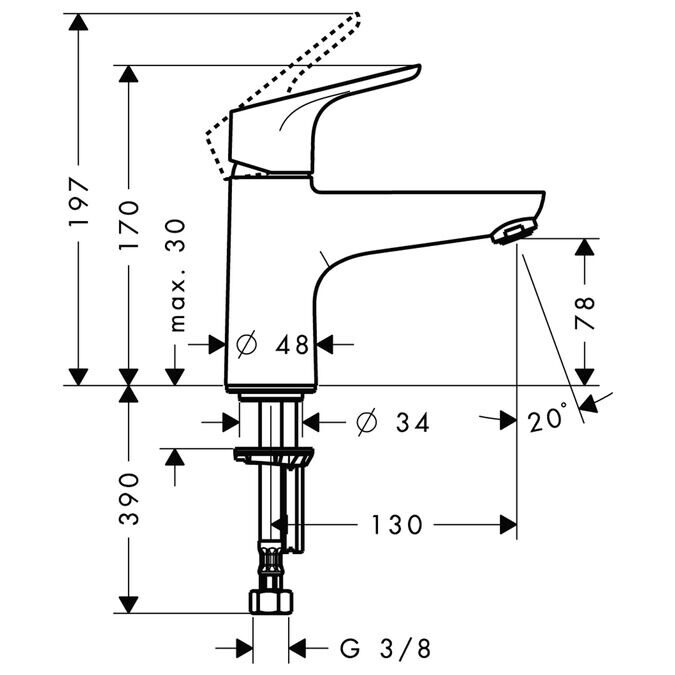 Смеситель для ванны Hansgrohe Focus 31931000 хром