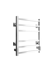 Полотенцесушитель ДВИН L plaza neo 60/50 Электрический К диммер квадрат Полированный
