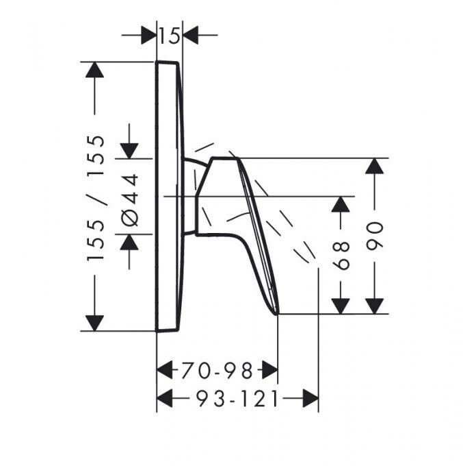 Смеситель для душа Hansgrohe Logis 71605000 хром