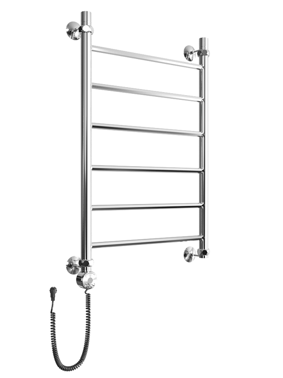 Полотенцесушитель ДВИН J 80/50 Электрический 1"-1/2" К эл ТЭН слева Полированный