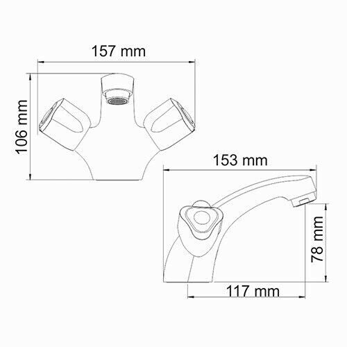 Смеситель для раковины WasserKRAFT Amper 2903 хром