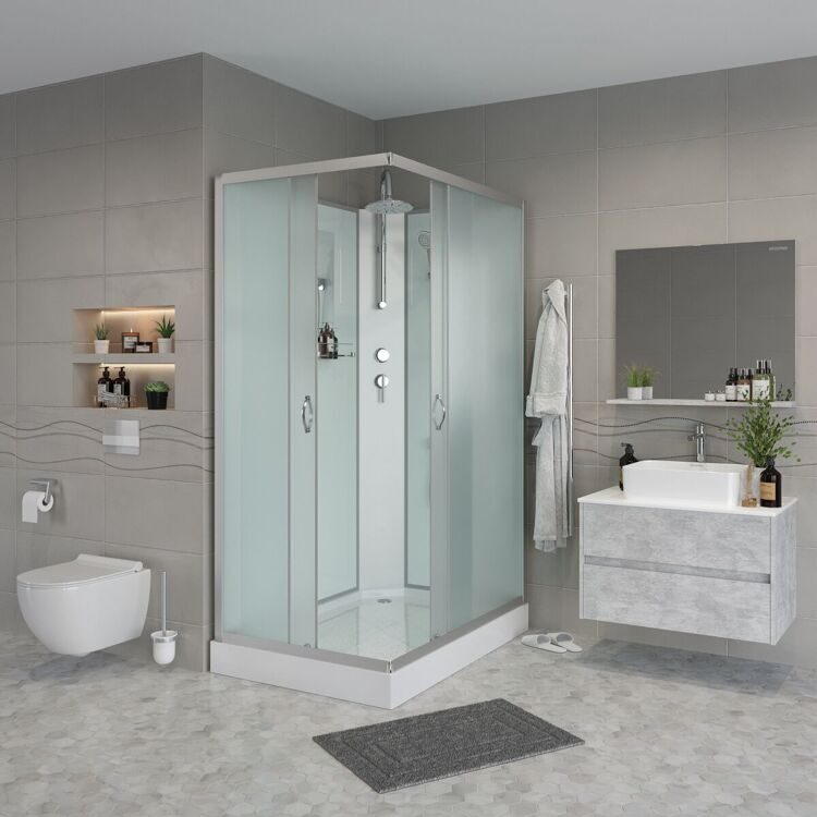 Кабина душевая Niagara Classic NG 43975-14QBKT матовое стекло