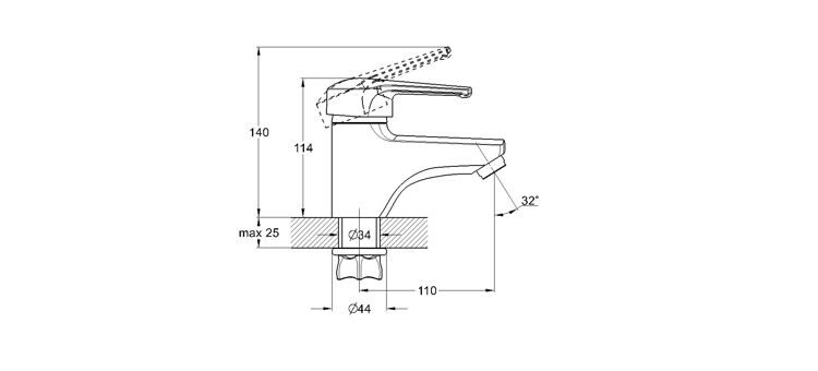 Смеситель для раковины Solone SIT1-A182