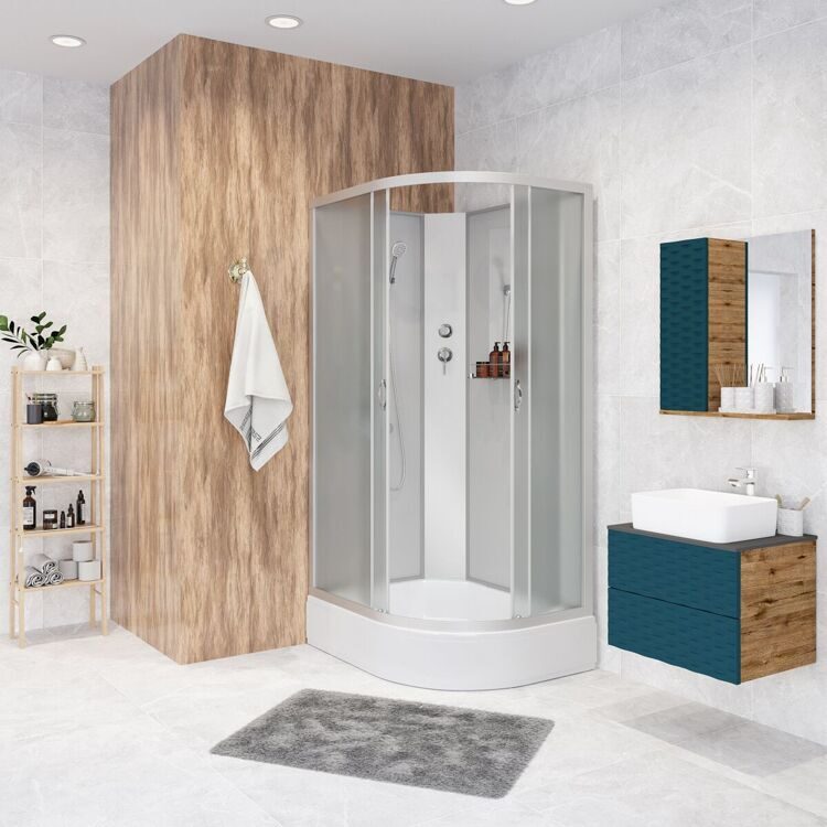 Кабина душевая Niagara Classic NG 33094-14LBK левая матовое стекло