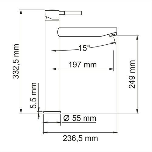 Смеситель для раковины WasserKRAFT Main 4103H хром