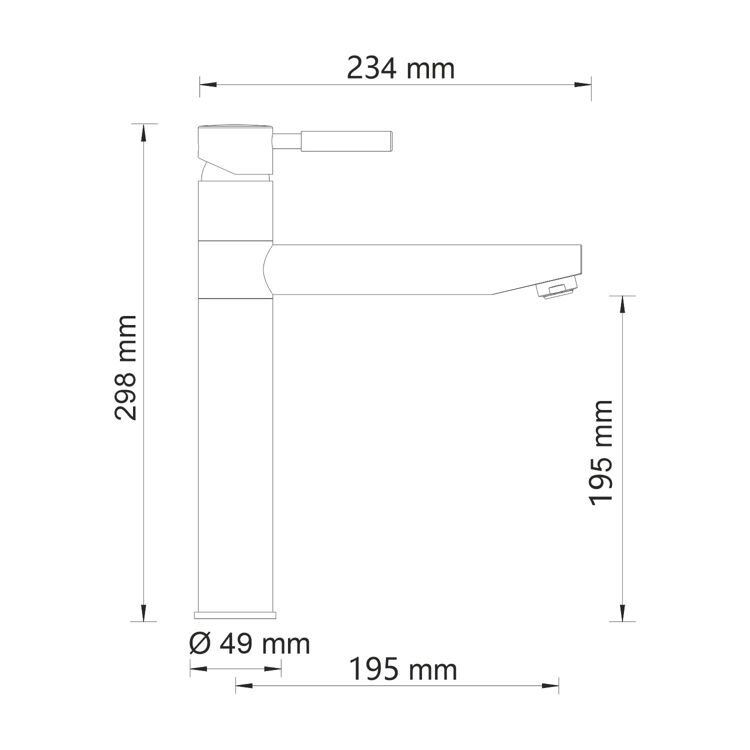 Смеситель для кухни WasserKRAFT Main 4107 хром