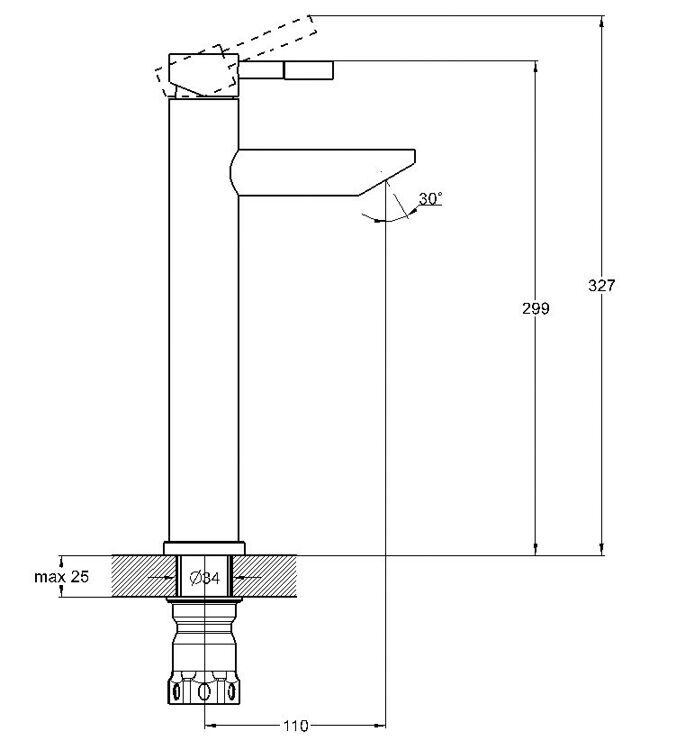 Смеситель для раковины Solone EZA1-C090