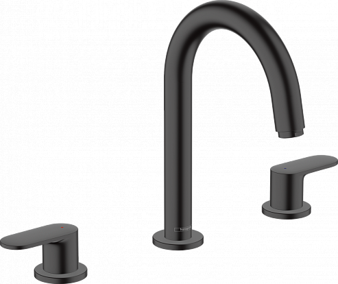 Смеситель для раковины Hansgrohe Vernis Blend 71553670 чёрный