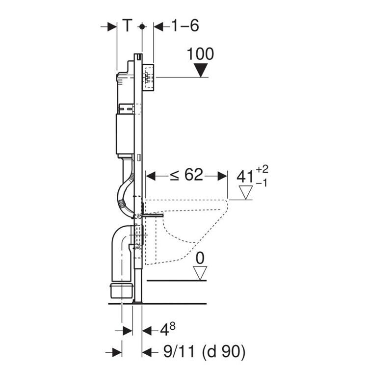 Комплект 4 в 1 инсталляция Geberit Duofix Plattenbau 458.122.2U.1 + кнопка смыва белая Delta 21+ унитаз подвесной Kolo Idol + сиденье микролифт